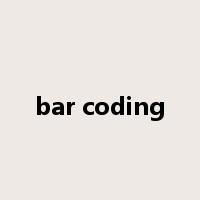 bar coding是什么意思
