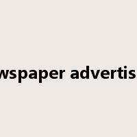 newspaper advertising是什么意思