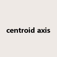 centroid axis是什么意思