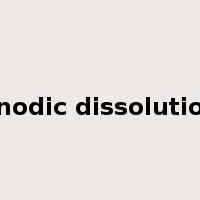 anodic dissolution是什么意思