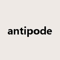 antipode是什么意思