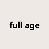 full age是什么意思