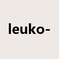 leuko-是什么意思