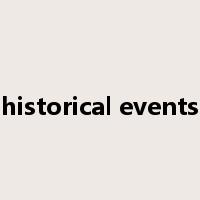 historical events是什么意思