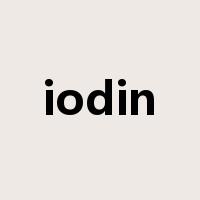 iodin是什么意思