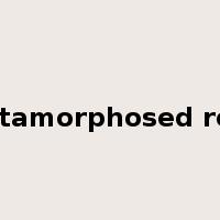 metamorphosed rock是什么意思