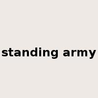 standing army是什么意思
