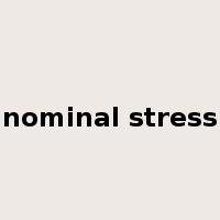 nominal stress是什么意思