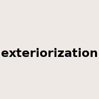 exteriorization是什么意思