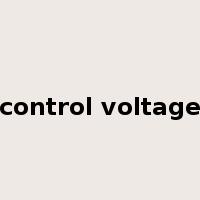 control voltage是什么意思