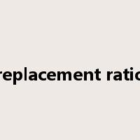 replacement ratio是什么意思