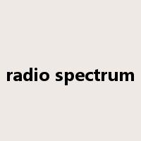 radio spectrum是什么意思