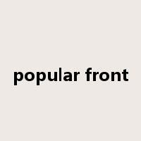 popular front是什么意思