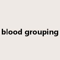 blood grouping是什么意思