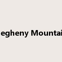 Allegheny Mountains是什么意思