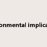 environmental implications是什么意思
