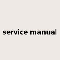 service manual是什么意思