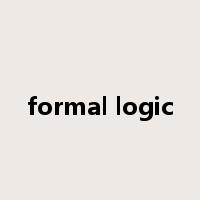 formal logic是什么意思