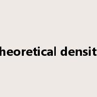 theoretical density是什么意思