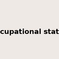 occupational status是什么意思