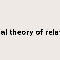 special theory of relativity是什么意思