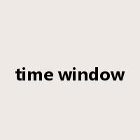 time window是什么意思