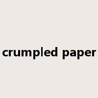 crumpled paper是什么意思