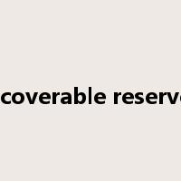recoverable reserves是什么意思
