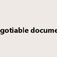 negotiable document是什么意思