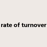 rate of turnover是什么意思