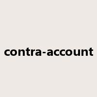 contra-account是什么意思