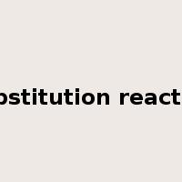 substitution reaction是什么意思