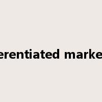 differentiated marketing是什么意思