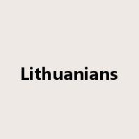 Lithuanians是什么意思