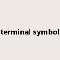 terminal symbol是什么意思