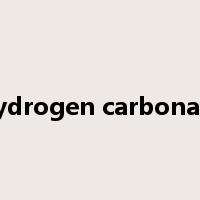 hydrogen carbonate是什么意思