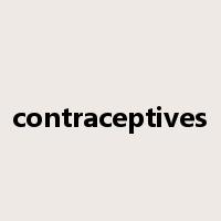 contraceptives是什么意思