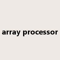 array processor是什么意思