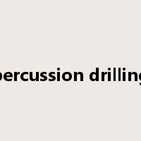 percussion drilling是什么意思
