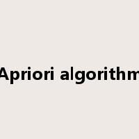 Apriori algorithm是什么意思