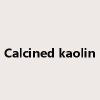 Calcined kaolin是什么意思