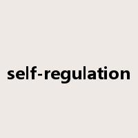 self-regulation是什么意思