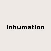 inhumation是什么意思