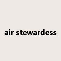 air stewardess是什么意思