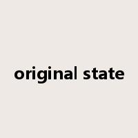 original state是什么意思