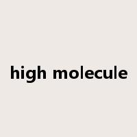 high molecule是什么意思