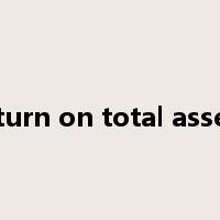 return on total assets是什么意思