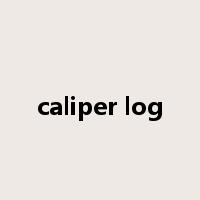 caliper log是什么意思