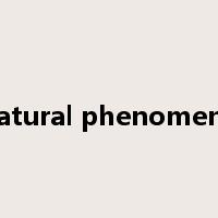 natural phenomena是什么意思