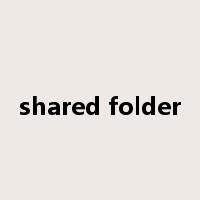 shared folder是什么意思